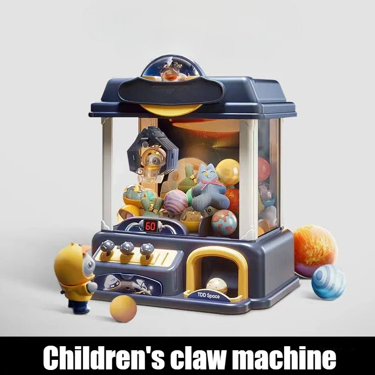 Nieuwe kinderen Klauw Machine Kleine Huishoudelijke Muntautomaat Gaming Apparatuur Pinch Doll Twisted Game Machine Speelgoed Verjaardagscadeau