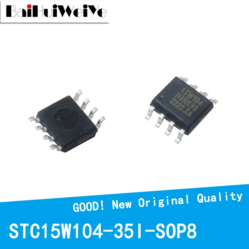 5PCS/LOT STC15W104-35I-SOP8 STC15W104-35I STC15W104 Single-Chip Microcomputer SOP-8 New Good Quality Chipset