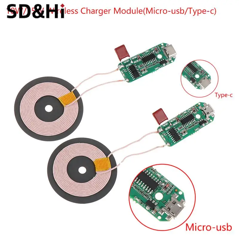 10W/15W Tyce C Micro USB Wireless Charger Transmitter Module Circuit Board QI Standard Fast Charging