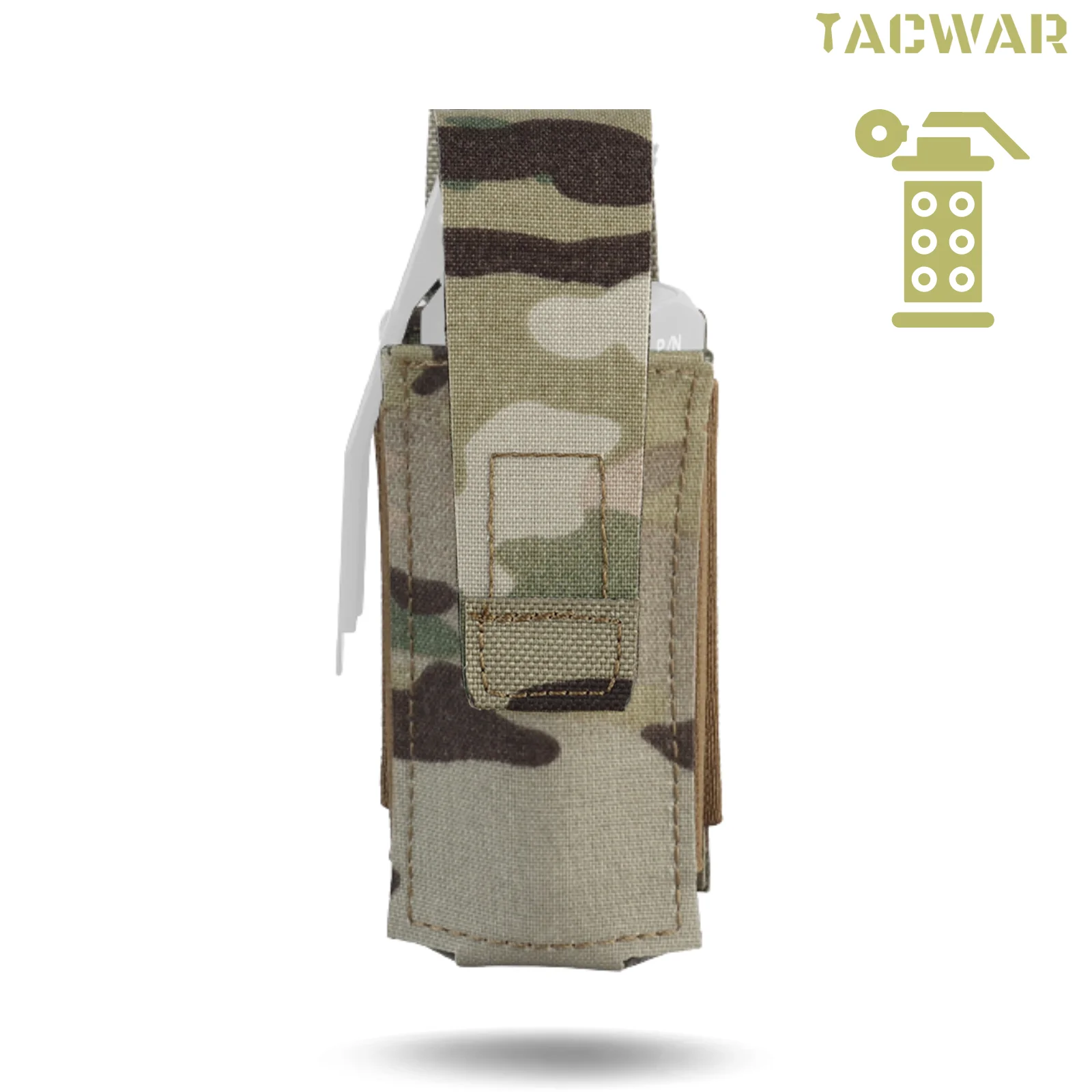 Flashbang Pouch, Tactical Flashlight Holder Magazine Pouch Multiuse Portable Tool Pouch for Airsoft Cosplay Duty Belt