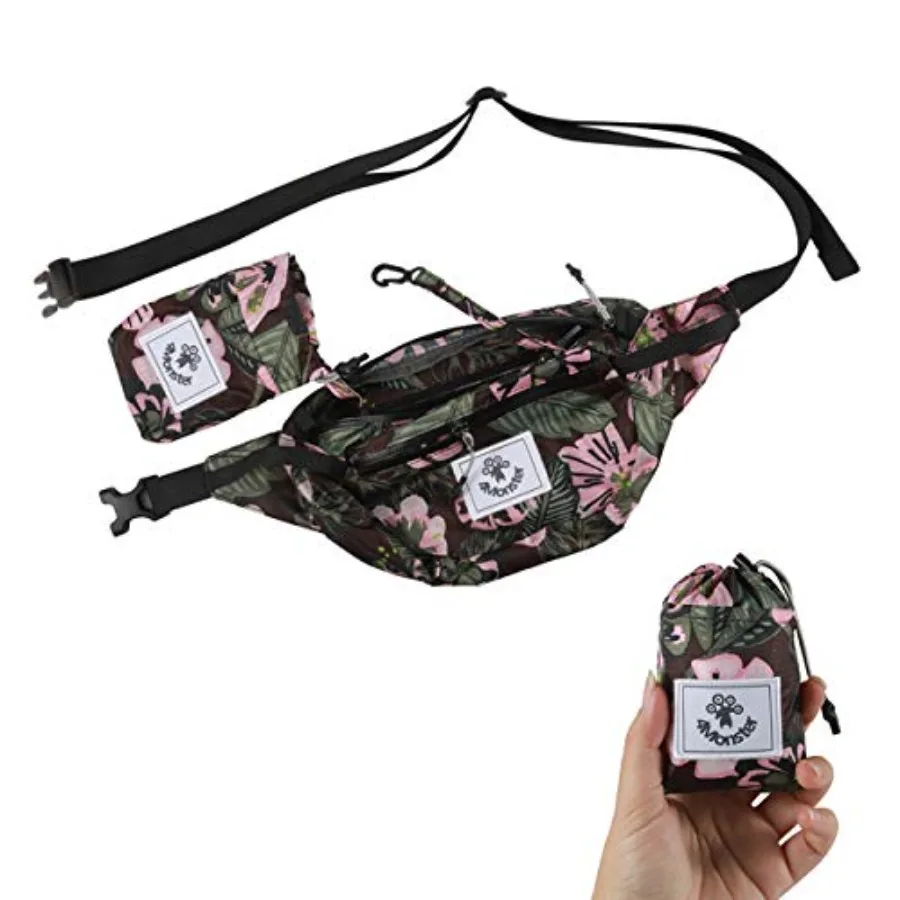 

Hiking Waist Packs PortableWater Resistant Fanny Bag with Adjustable Strap Lightweight Crossbody Chest Bag Slim Bag