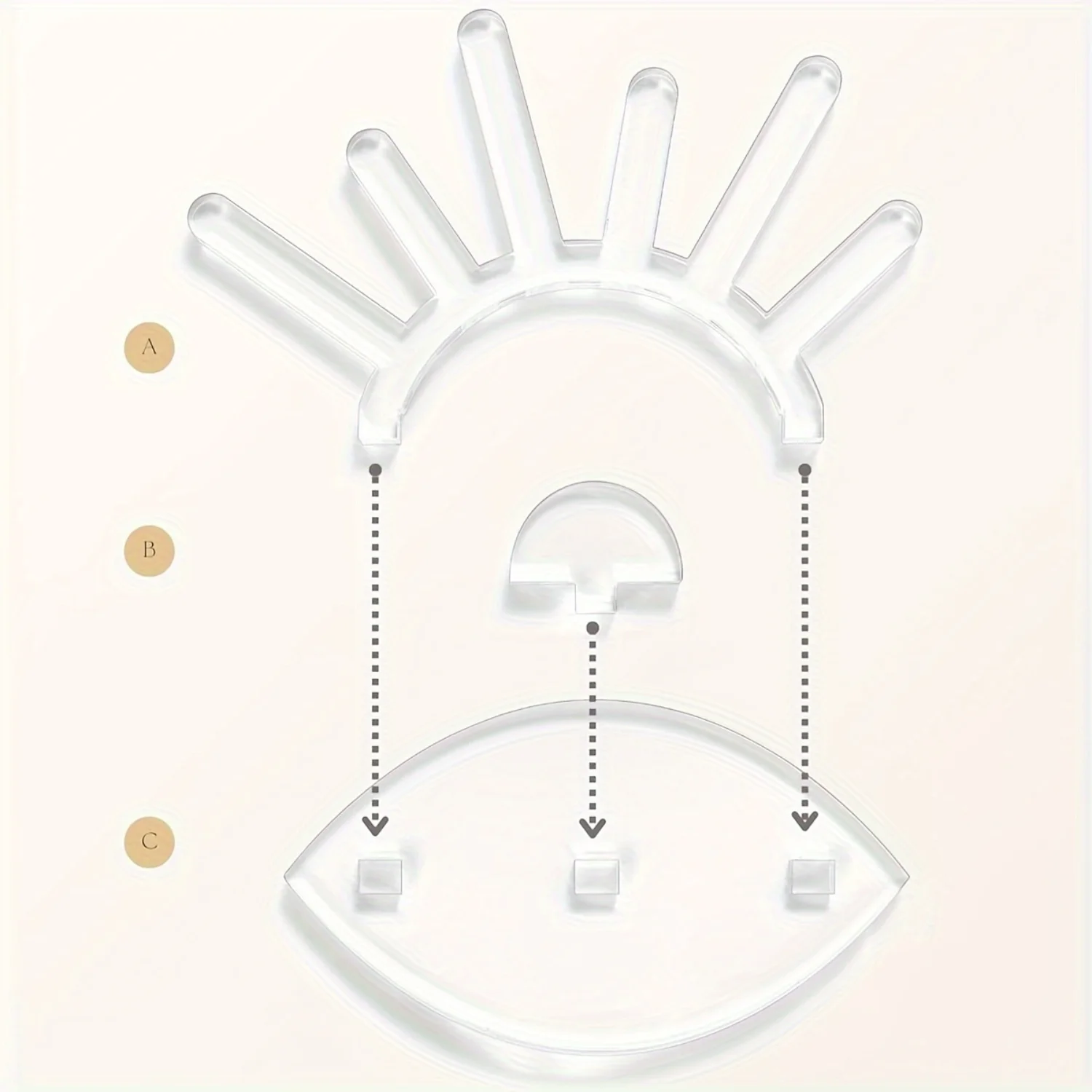 "Versatile Display" Elegant Acrylic Ring Holder - Oval Jewelry Display Stand For Rings, No Power Needed