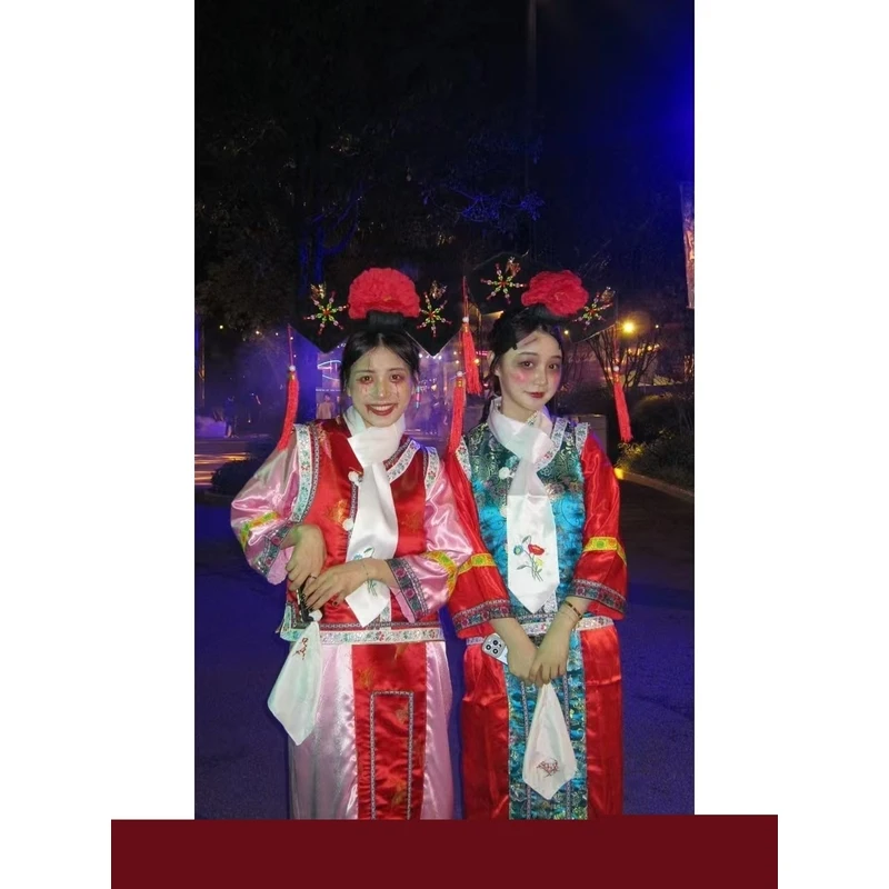 

Женский костюм на Хэллоуин Цин Динас Принц Маскировка Зомби Выступление Древний двор Леди Наряд Этническая сцена ...