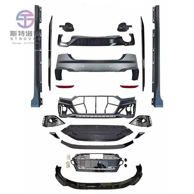 

Hot Sale Full Body Kit Upgrade Facelift Front Bumper Rear Bumper Side Skirt for A5 S5 B9 to RS5 B9.5 Style 2017-2019