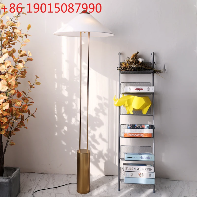 

Nordic Minimalist Fabric Hat Lamp Led Floor Lamp Living Room Home Decor Standing Light Indoor Lighting Loft Bedroom Bedside Lamp