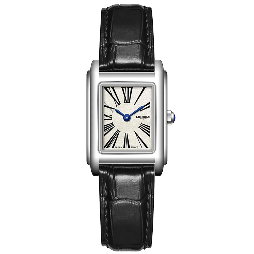 Watch Girl Niche Light luxury senior square Small dial waterproof quartz Genuine leather strap