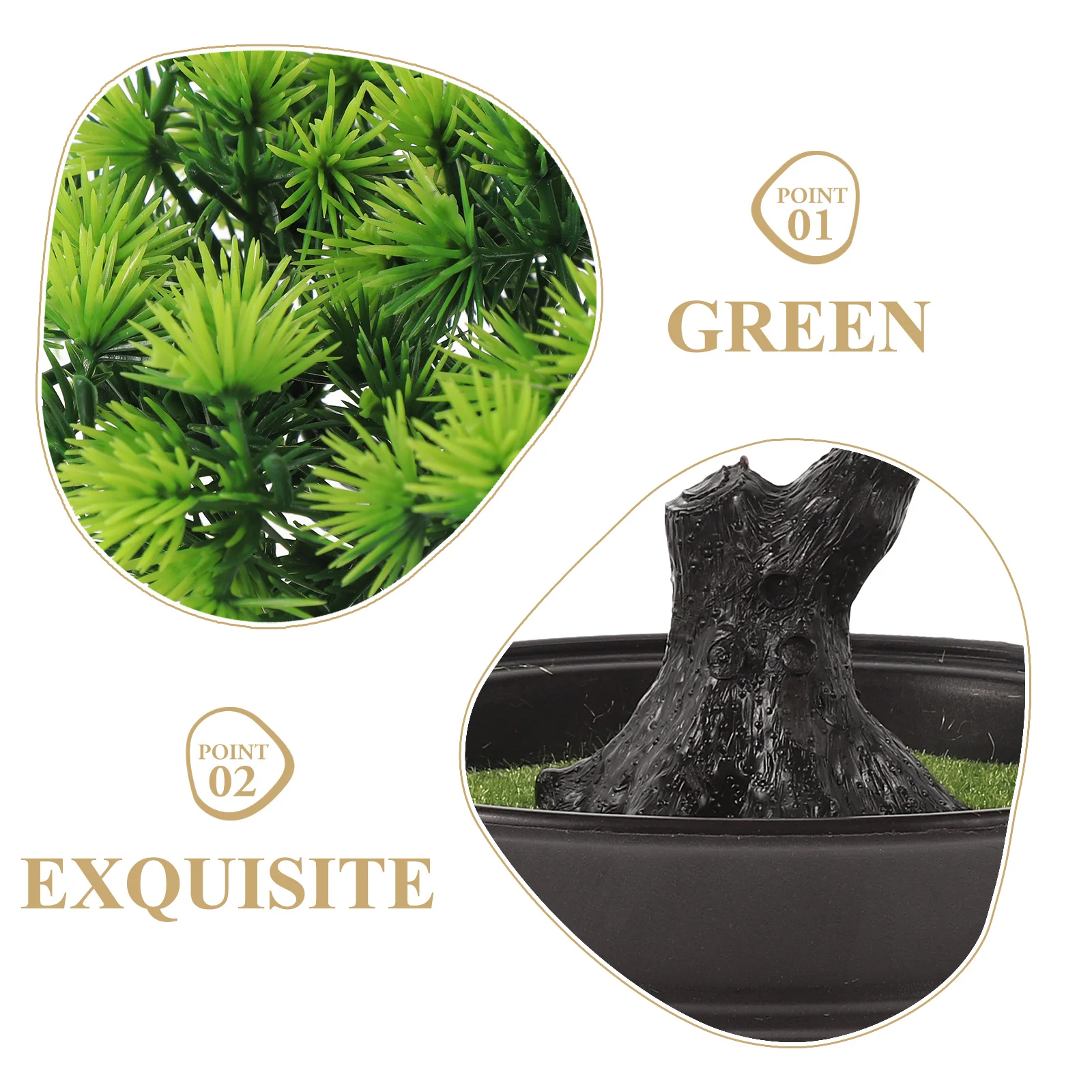 

Artificial Bonsai Tree Potted Plant Simulation Green Plants For Home Office Decor Indoor Desktop Adornments Fake Bonsai