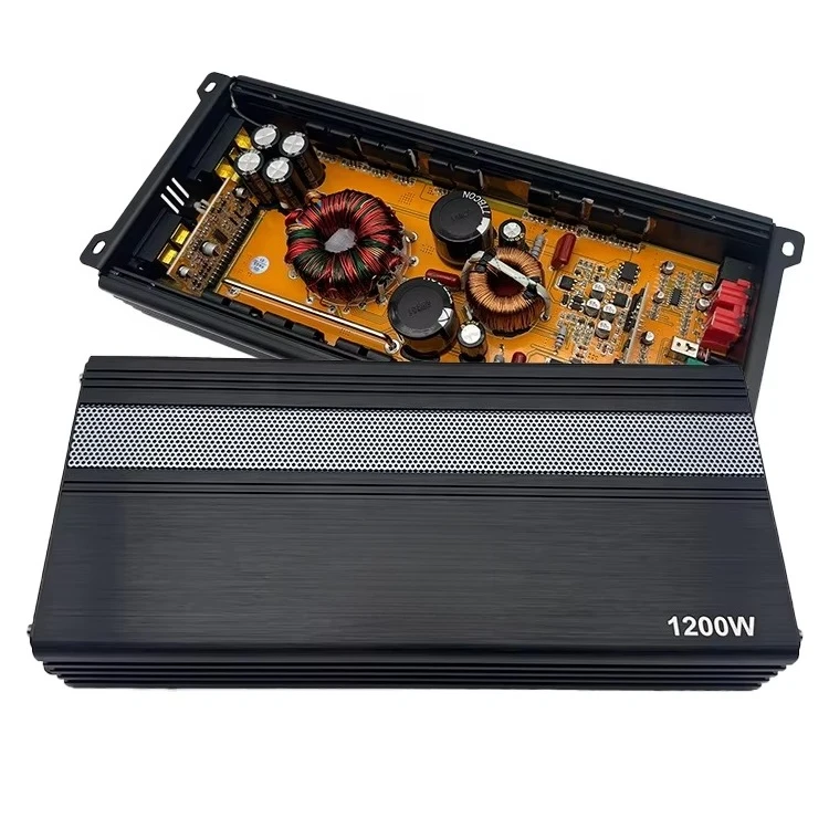 1200W Class D Monoblock Car Sound Amplifier 1 Channel 12V Audio Booster with Strong Power