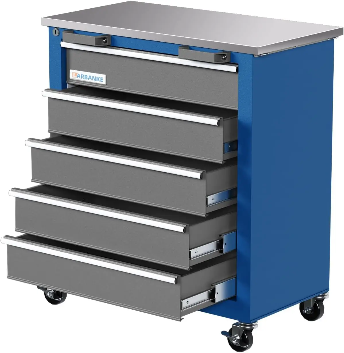 

Rolling Tool Chest,Tool Cabinet on Wheels with Keyed Locking System and Drawer Liners,Tool Chest with Link Buckle and can be Com