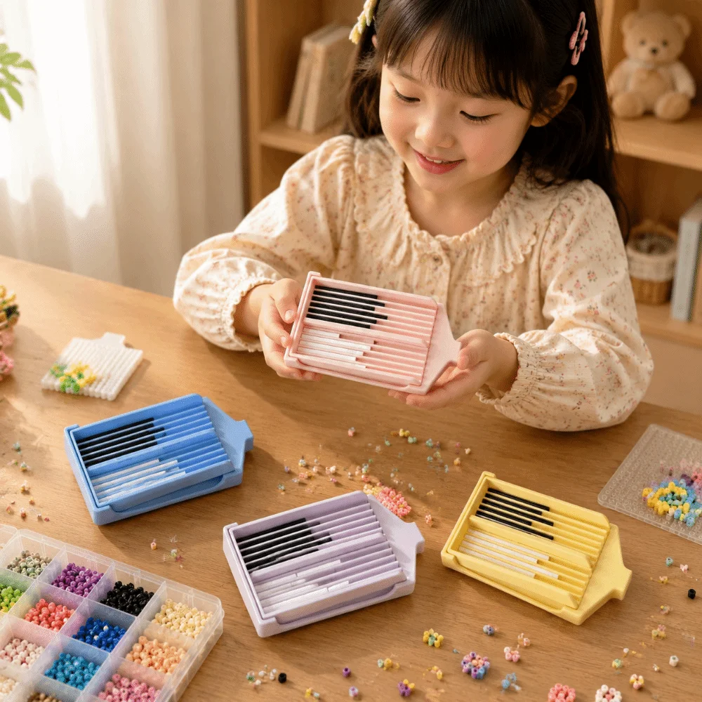 3D Printing Fuse Beads Picking Tray 2.6mm Efficient Fuse Beads Aligner Tray 3in1 Save Time Collage Beans Shovel