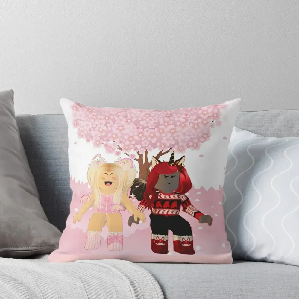 

Two Best Friends iamSanna And Moody Throw Pillow pillows decor home Anime Luxury Room Decorative Cushions pillow