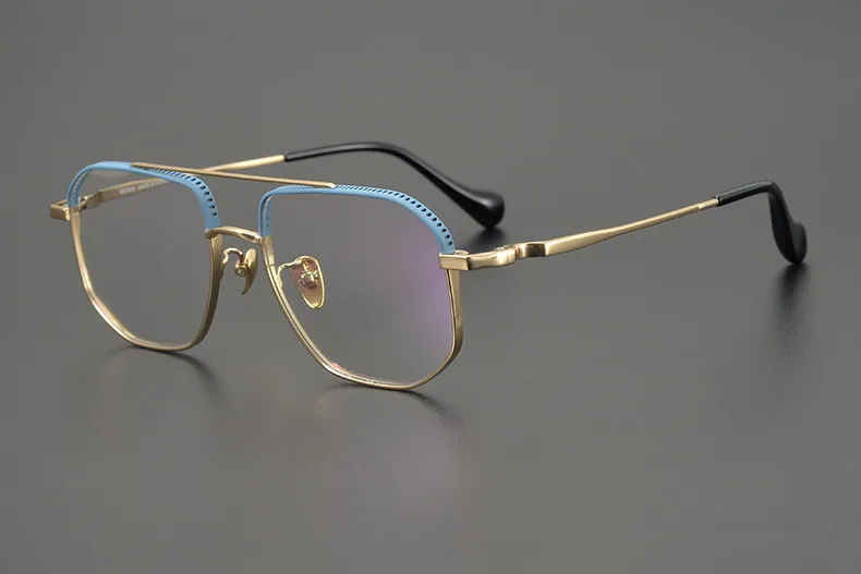 Japanische Design Pilot Titan Quadrat Gläser Rahmen Männer Optische Brillen Frauen Myopie Lesen Rezept Brillen Brillen – Detail 10
