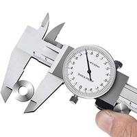 0-150Mm Metric Gauge Measuring Tool Dial Vernier Caliper Shock-Proof Vernier Caliper 0.02Mm (TGBK150-0-150MM)