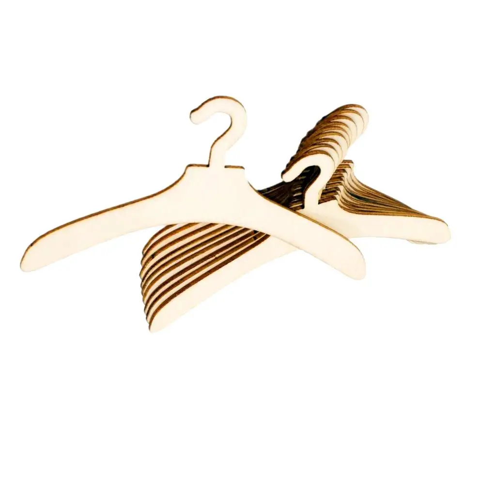 10 peças lindas conjuntos de cabides de roupas de boneca se encaixam acessórios de casa de brinquedo caseiro 5 polegadas