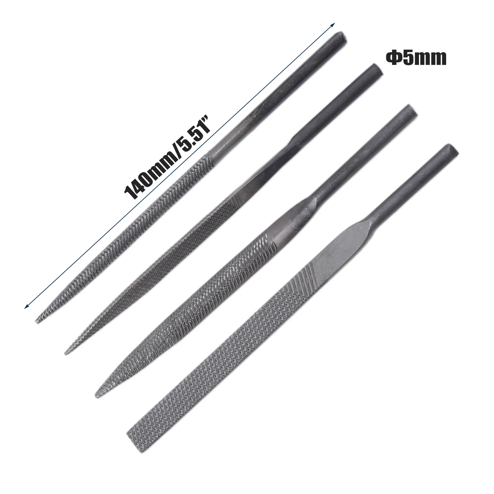 

5×140mm Pneumatic Metal Needle File Blades Air Hand File Small Air Wood Rasp Metal Polishing Hand File Needl Filing Accessories