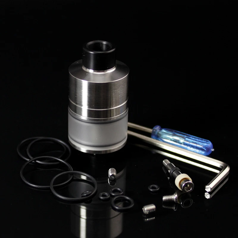 SXK WICK'T W2CK'T Style RDTA 22mm Atomizer Single Coil 316ss with BF Pin adjustable Rebuildable Vape mtl tank Tank