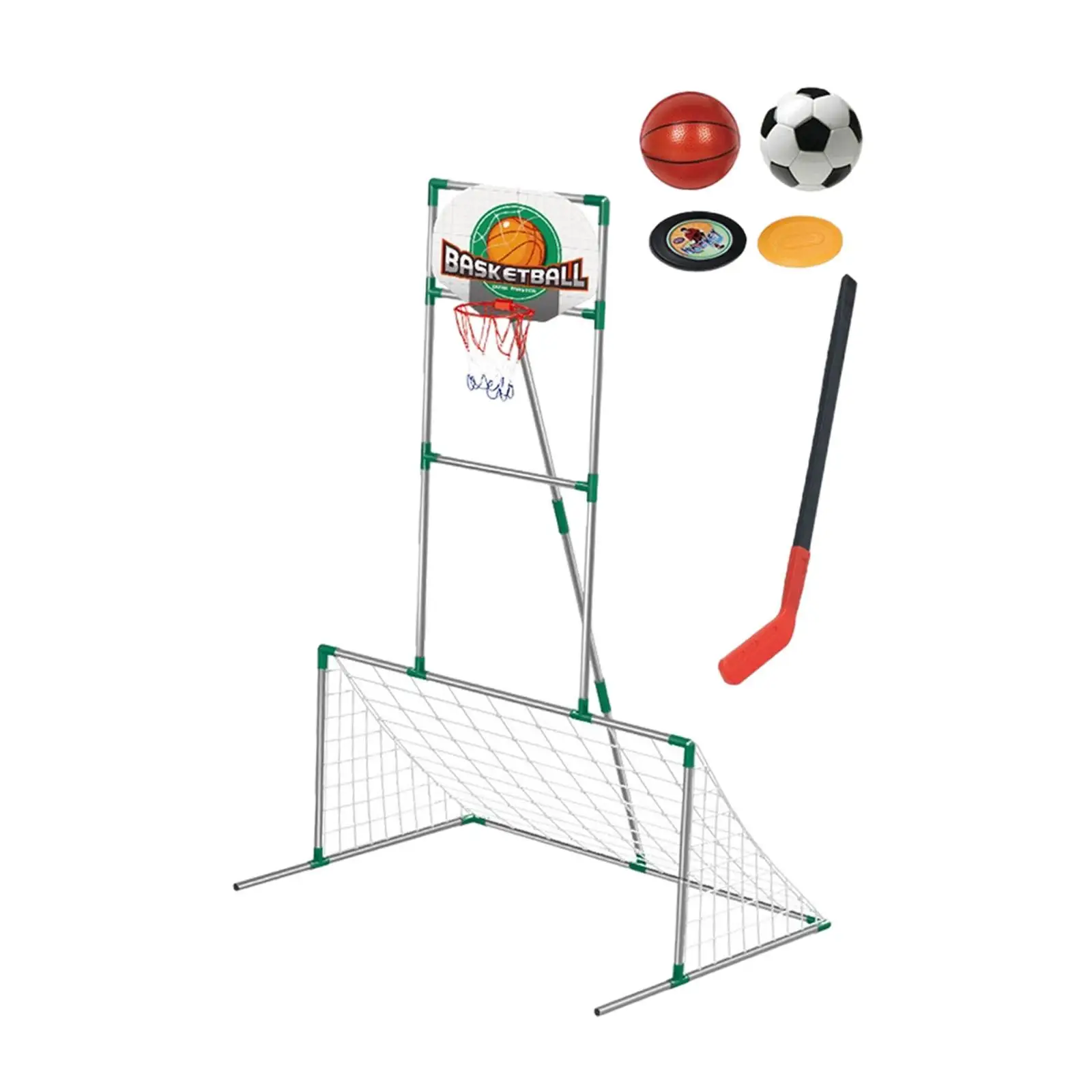 Mainan Olahraga Ringan Multifungsi Hadiah Pesta Ring Basket Anak 3 In 1