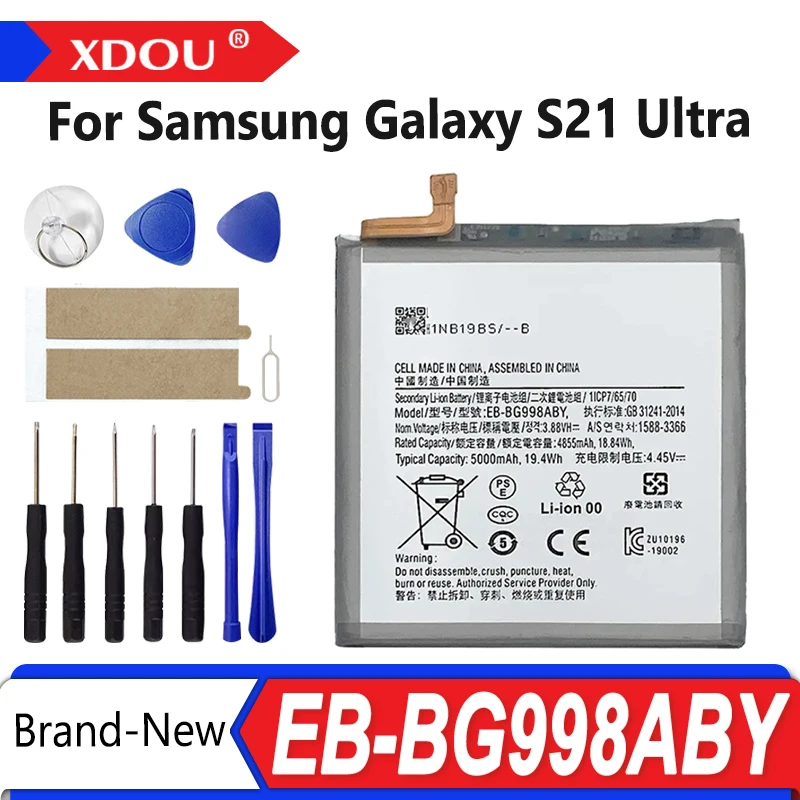 Brand New EB-BG998ABY 5000mAh Replacement  Battery for Samsung Galaxy S21 Ultra  G998 5G Mobile Phone Batteries