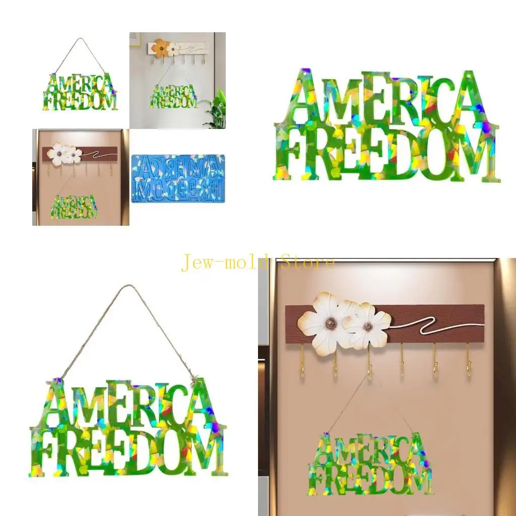 

C71B формы для украшений ко Дню независимости, силиконовая форма для подвески ручной работы, сделай сам, голографическая форма