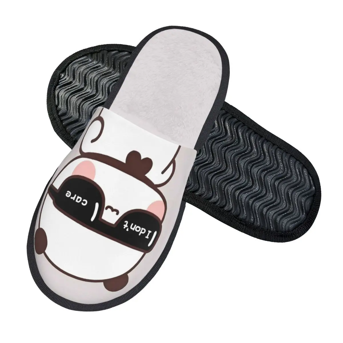 Custom Peach And Gomas Dudu Memory Foam Slippers Women Comfy Warm Bear Cartoon Anime Panda House Slippers