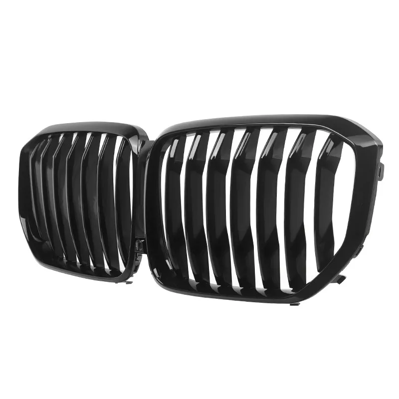 شبكة شواء رياضية لسيارات BMW G05 X5 Series 2018 2019 2020 M نمط الأداء شوايات سباق سوداء لامعة شبكة ممتص الصدمات للسيارة #4