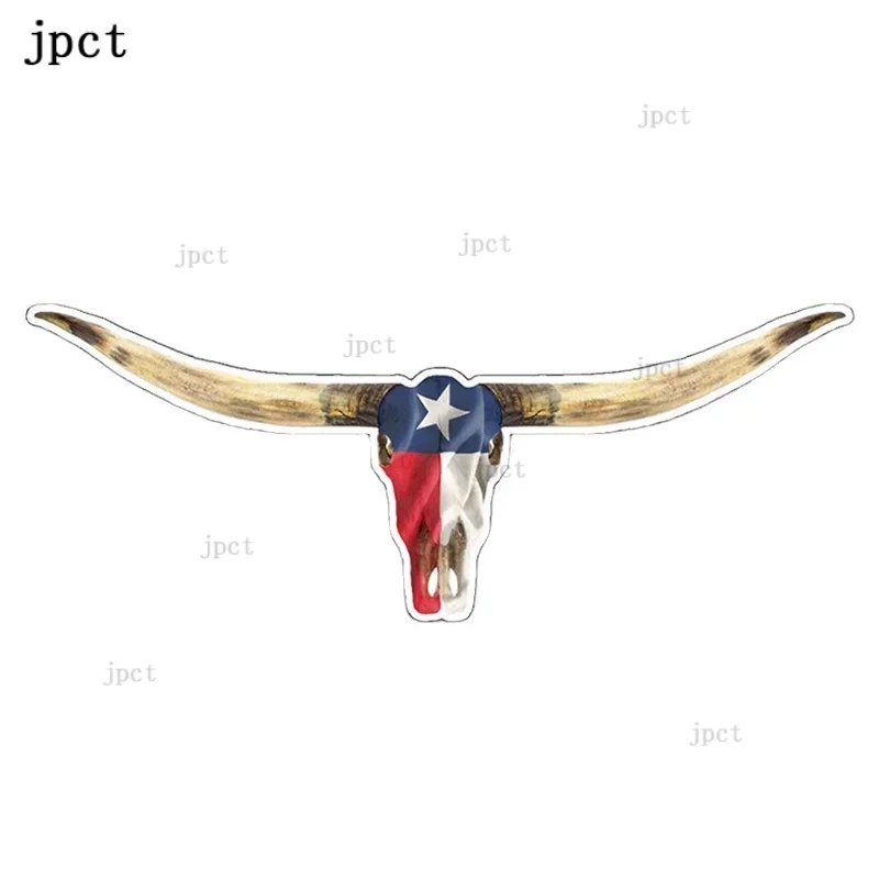 Long angle, Lone Star flag style polyethylene car sticker, suitable for trucks, laptops, PVC material, waterproof 13cm * 5cm