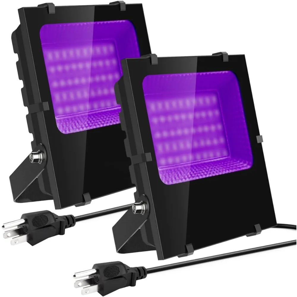 

300W LED Black Lights Outdoor, High Power Large Black Light Flood Lights Waterproof Blacklight Flood Light 395nm Black Light