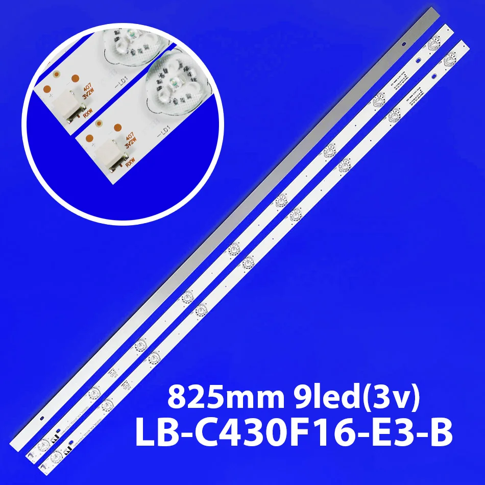 

LED Strip for LB-C430F16-E3-B A-XRD1 B-XRD1 ZM1 43D3700i 43E6000 ZM-GS Z15 850164867 82S HR6R6 01343 02046 43CE220M 43M1 43S1