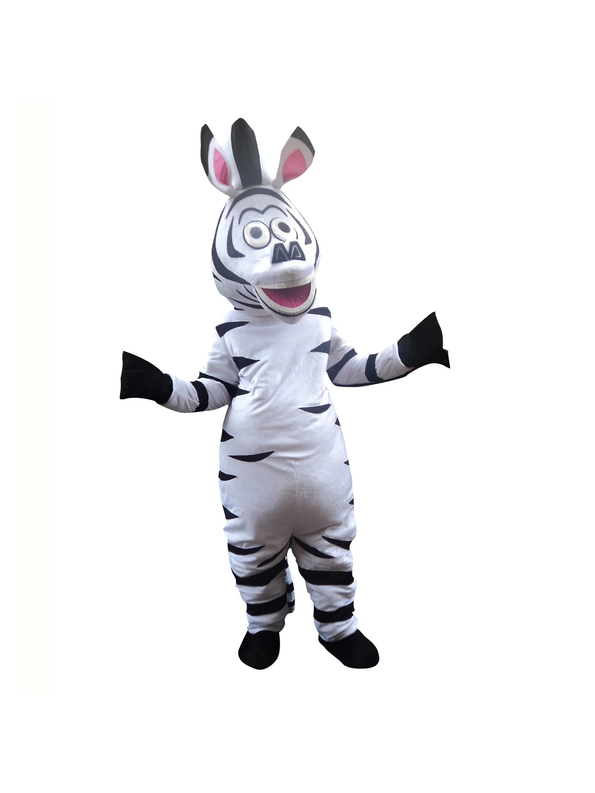 Zebra Mascot Cosplay Trajes, Vestido extravagante, Roupa Halloween