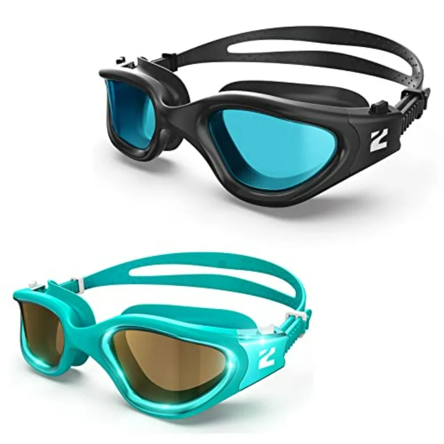 

Swim goggles for adults and kids: ZIONOR G1 SE adult + G1mini ULTRA (child), silicone frame, matte black, anti-fog, UV protecti