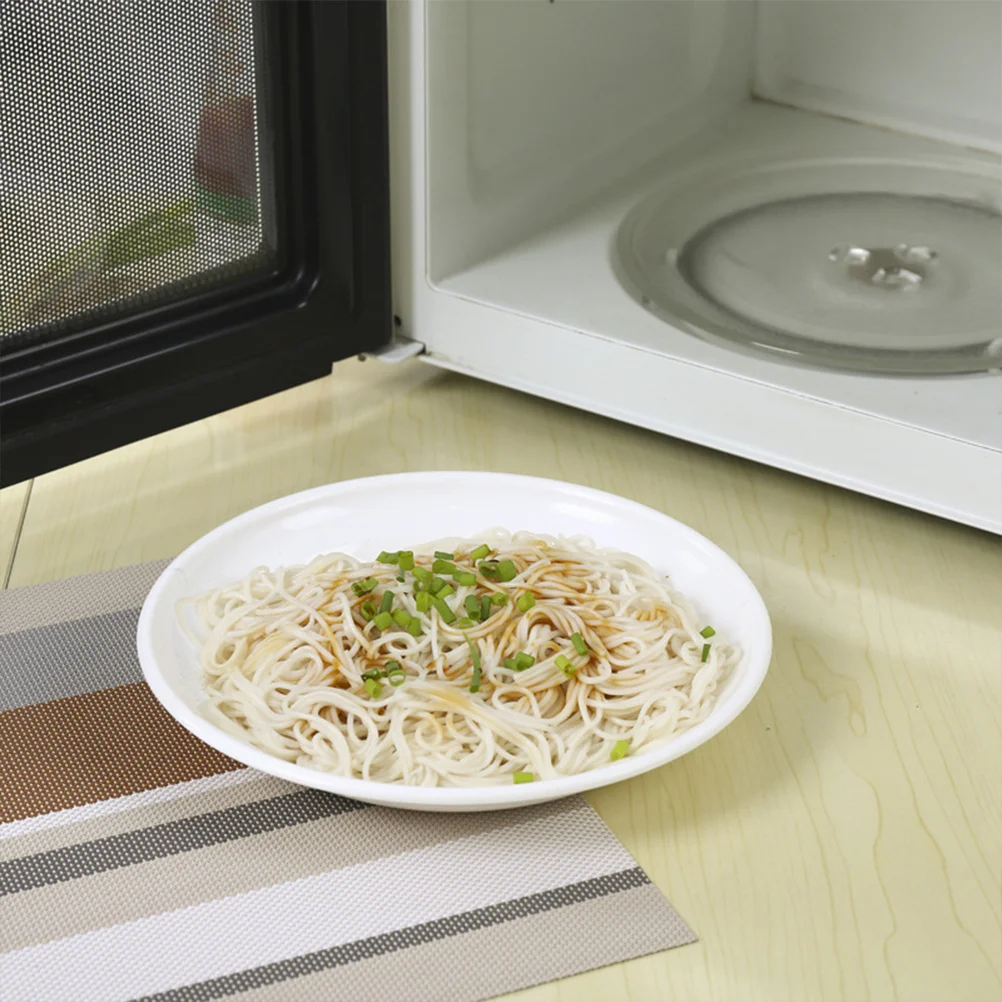 

5Pcs Microwave Heating Plate Sturdy Smooth Oven Safe Dish for Quick Meals Reusable Steaming and Baking Convenient