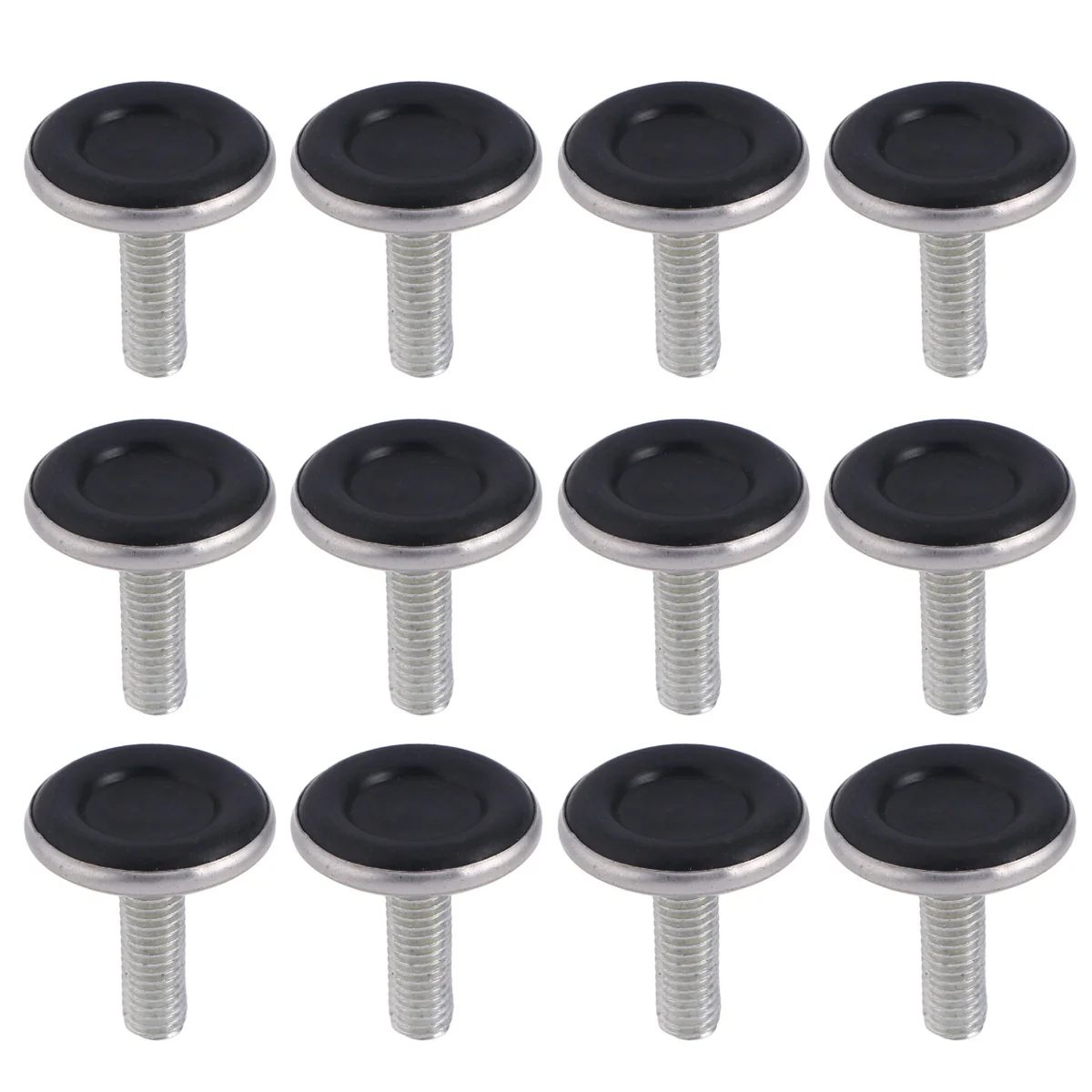 

12Pcs Finely Crafted M8x25mm Furniture Leveler Adjustable Feet for Chair Table Bookshelf Polishing Grinding Rust Prevention
