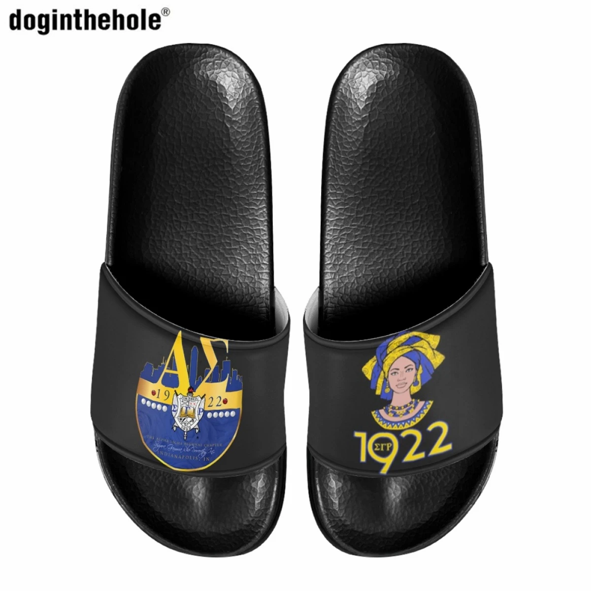 Doginthehole Sigma Gamma Rho Sorority 1922 EVA Slippers for Women Men Summer Lightweight Non-slip Slippers Outdoor Beach Sandals