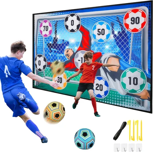 Imagen 1 del producto Divertidos juguetes de fútbol, tapete de juego de fútbol, tapete de juego de adiestramiento para interiores y exteriores, juego de juguetes de fútbol de tela deportiva, regalo competitivo multijugador
