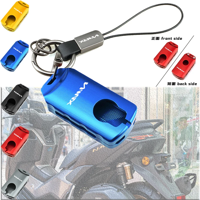 For NMAX/XMAX/NVX/AEROX 300/250/160/155/125/TECH MAX/TURBO/NEO NEW CNC Keyless System Remote Key Case Cover Shell Holder Casing