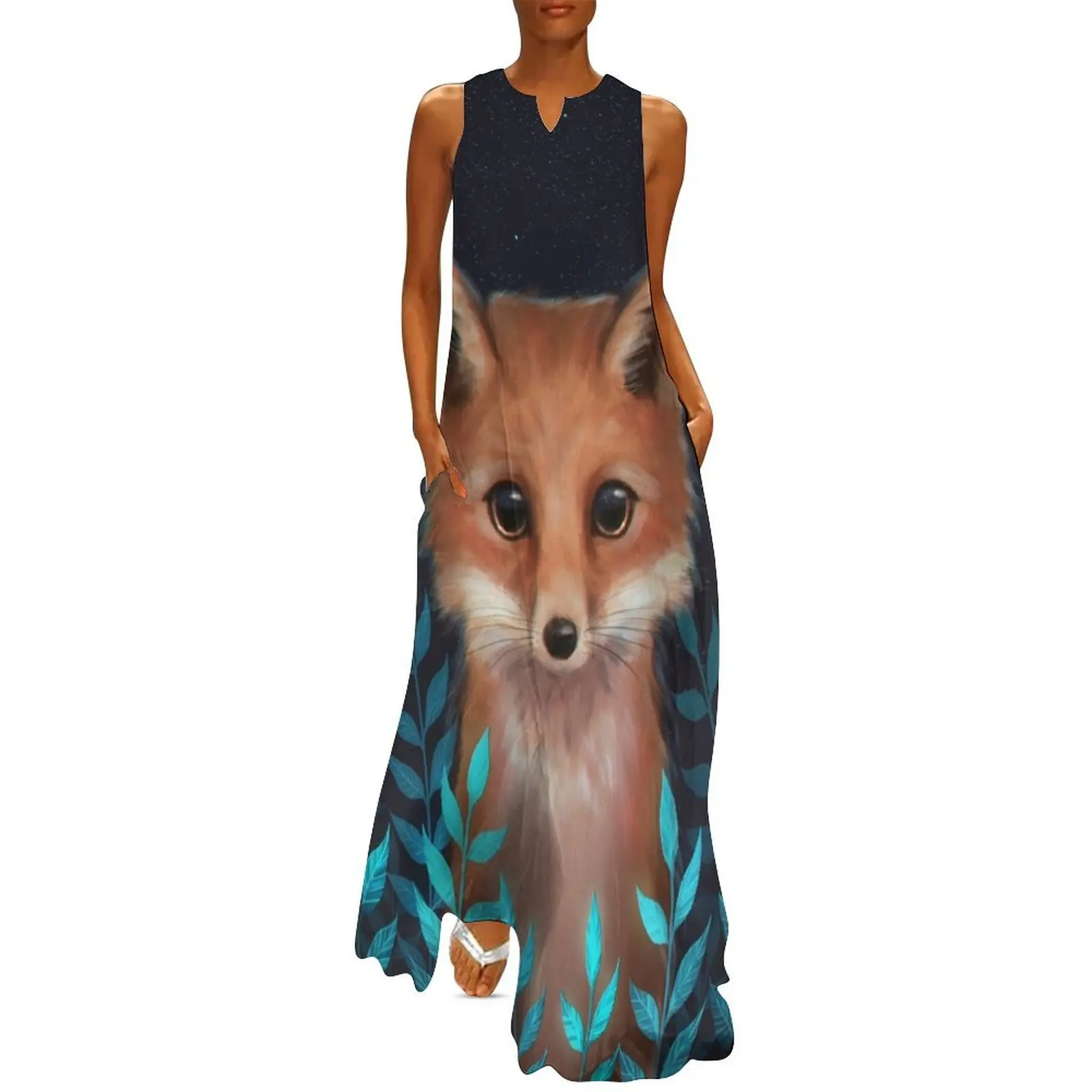 

Fox Long Dress elegant dress Female dress long dresses for women summer women 2025