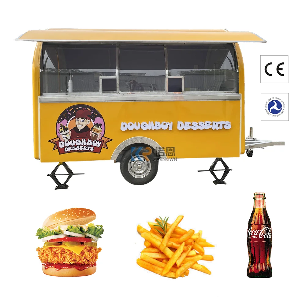 

Multi-Function Coffee Ice Cream Vending Trucks Mobile Food Carts Trailer Concession with DOT VIN