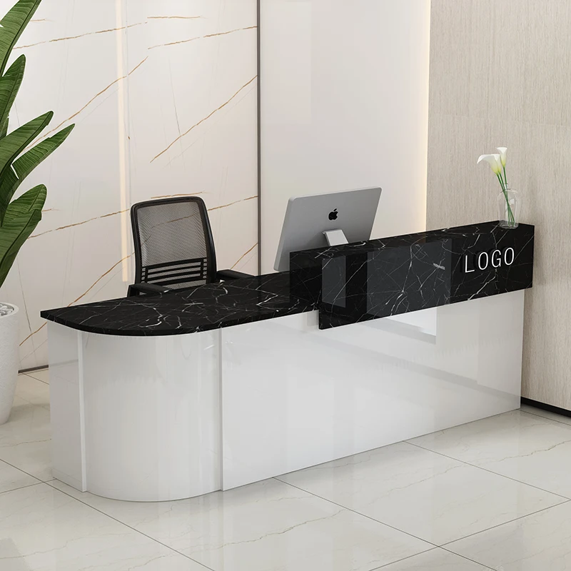 

Light Luxury Design Counter Beauty Salon Originality High-quality Reception Desk Simple Multifunctional Home Office Furniture