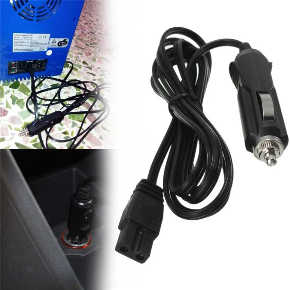 กล่องเย็นรถ2M 12V DC ตู้เย็นขนาดเล็ก2ขาปลั๊กสายตะกั่วรถยนต์ตู้เย็นจุดบุหรี่อุปกรณ์สายไฟ
