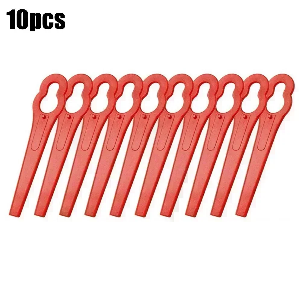 10x Replacement  Blades (red) For Einhell Cordless Grass Trimmer GE-CT 18  For Cordless Grass Trimmer Blade Cutter Lawn Trimmer