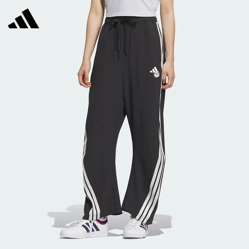 Adidas Women's Banana Pants Panda Pattern Trousers Loose Sports Casual Pants KC1492
