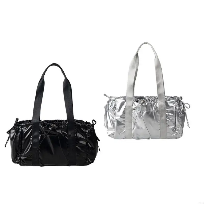 

Women Large Capacity Handbag Fashion Pleated Drawstring PU Bowknot Shoulder Bag 20CA