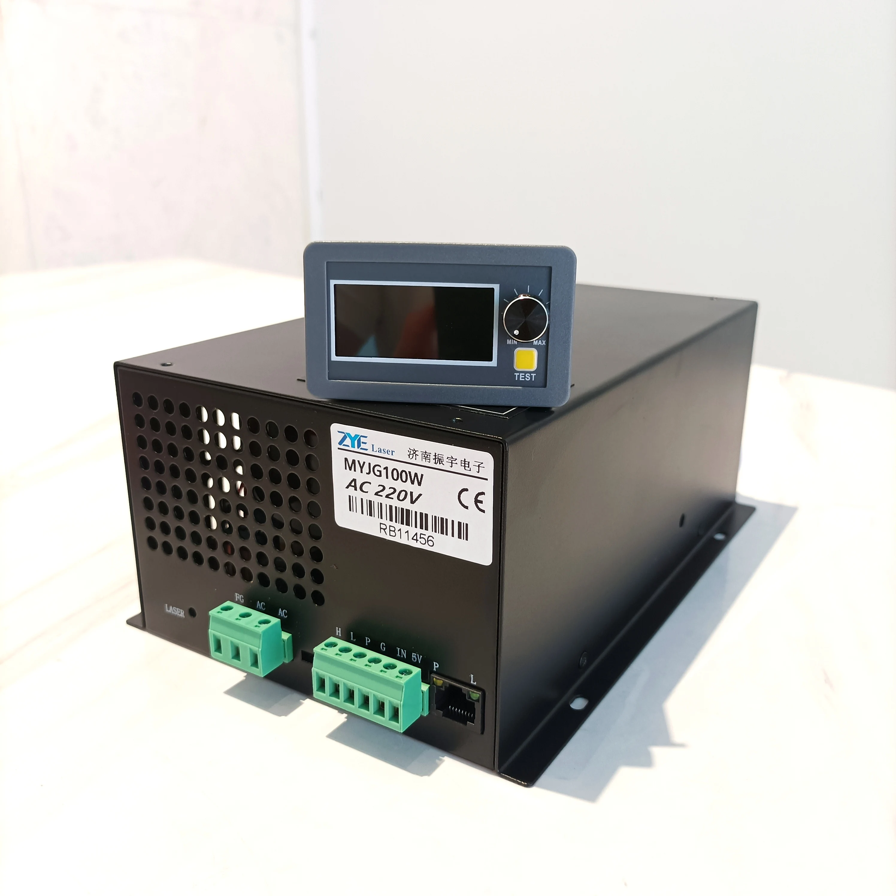 Imagem -04 - Zye Myjg100w 100w com Display Lcd Co2 Laser Power Supply para 80100w Laser Tube Cutting e Máquina de Gravura