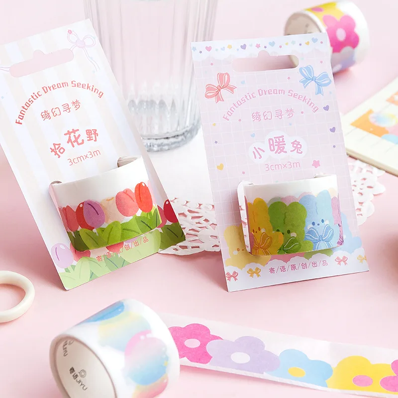 Fantasy Dream Seeking Series Masking Washi Tape Planner Scrapbooking DIY Journal Sticker Cute Decorative Stationery Tapes