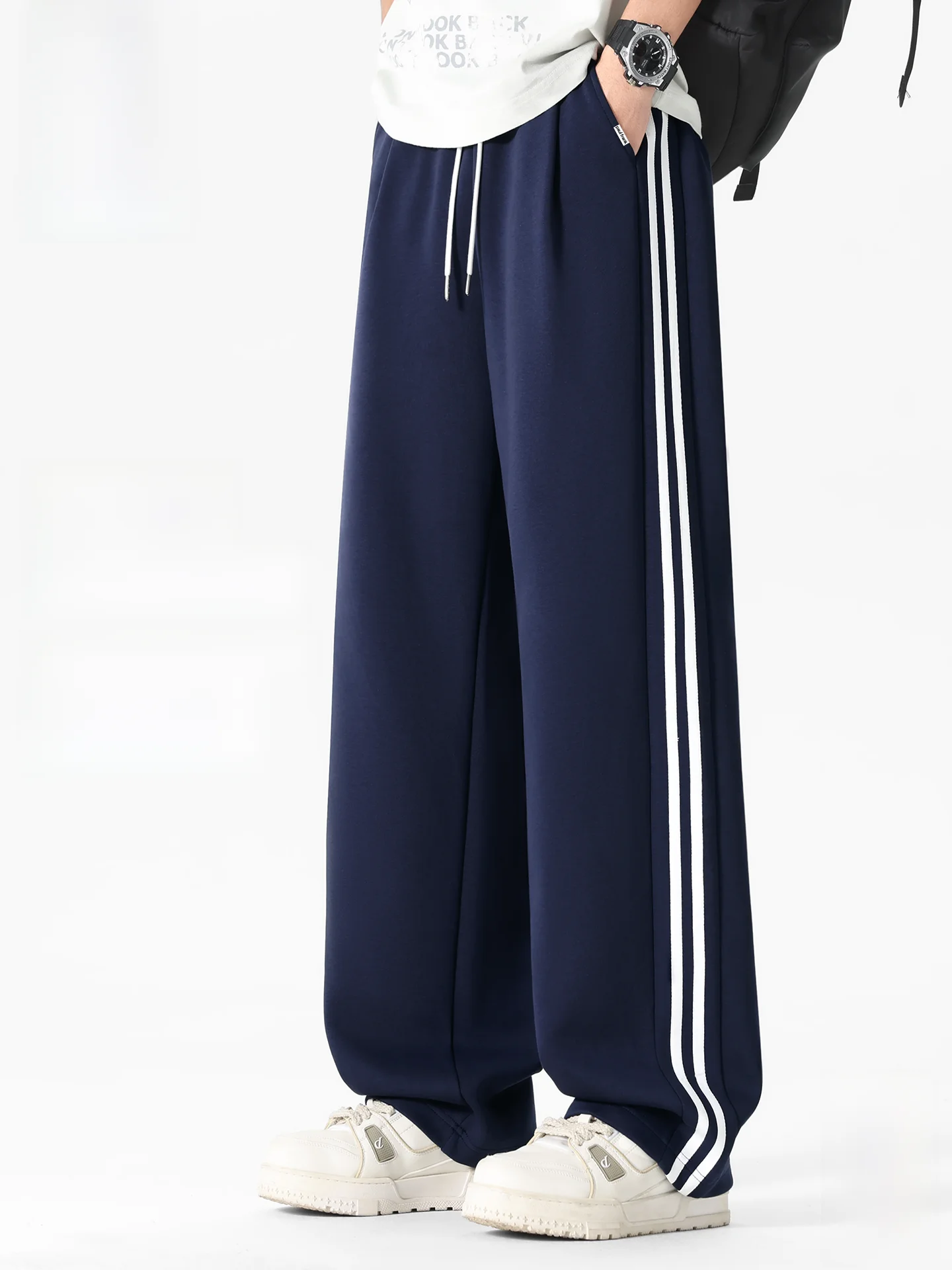 

Мужские спортивные брюки American Sle Spor, весна 2026, новинка, прямые брюки с контрастными вставками