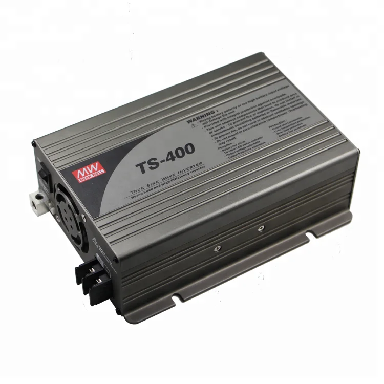 True Sine Wave DC-AC Power Inverter Meanwell TS-400 Series TS-400-224B 400W 20A 24V DC To AC 