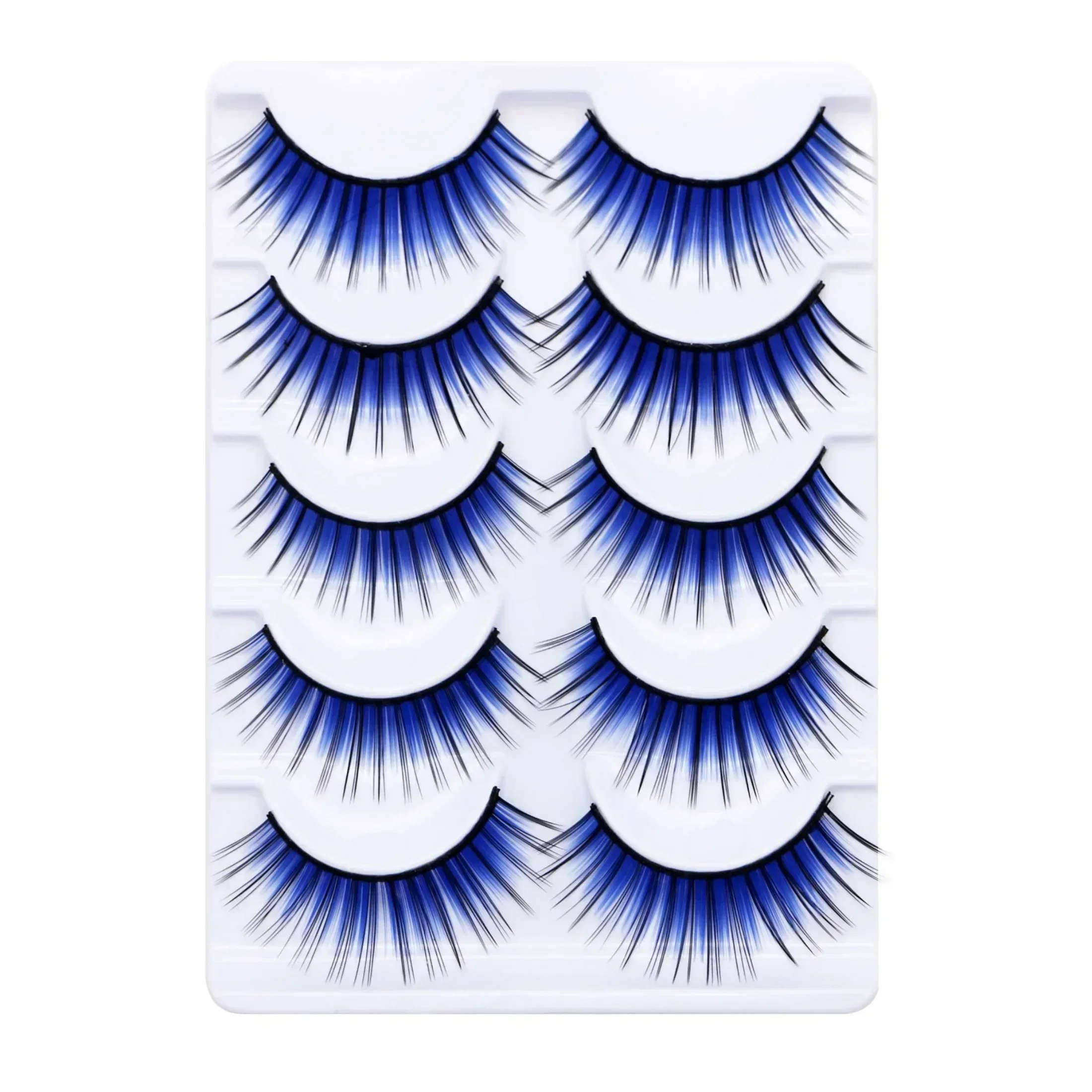 Makeup Scene Purple False Eyelashes New Colorful False Eyelashes Thick Thin Cross Section Purple False Eyelashes