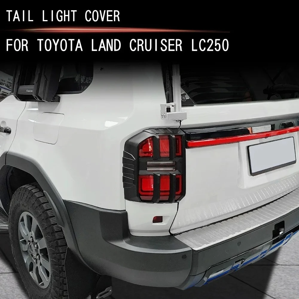

For Toyota Prado LC250 2024 2025 Car Taillight Protective Cover ABS Anti-collision Tail Light Protector Exterior Modification
