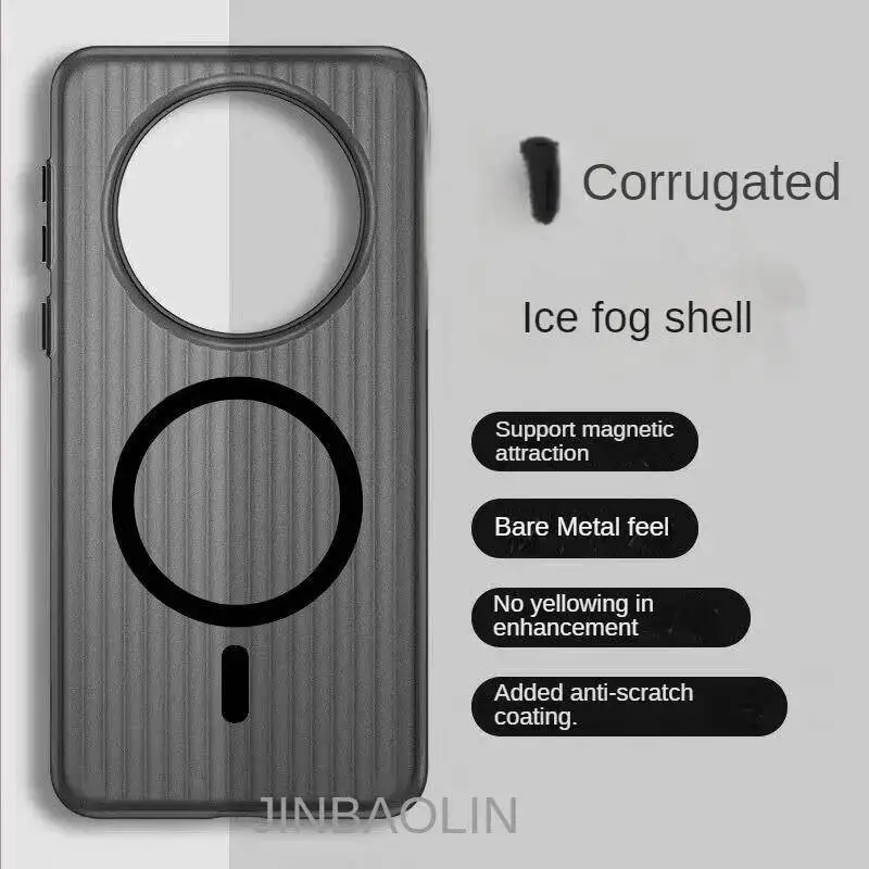 Para Huawei Honor Magic 8 Pro X9D funda para Magsafe funda mate acrílica magnética para Honor X9d funda de teléfono transparente a prueba de golpes