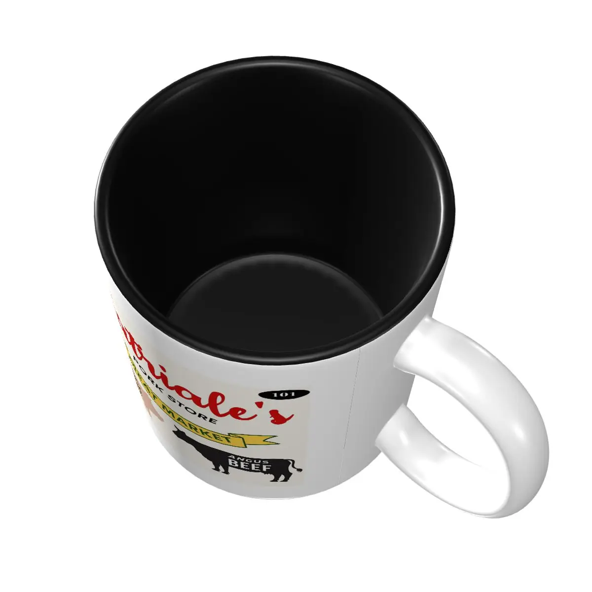 Satriale's Pork Store Meat Market Sopranos New Jersey Pork Sausage Angus Beef Mug Ceramic Coffee Cups Tea Mug Milk Cup Drinkware